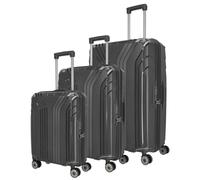 Travelite ELVAA Kofferset mit 4 Rollen L/M/S - Schwarz schwarz [1 Koffer24