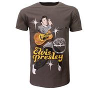 Elvis Presley Legs Swivel Dance T-Shirt - Offizielles Merchandise Größe: M Grau