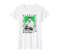 Elvis Presley Official Elvis Folk T-Shirt, Damen, Weiß, 3XL