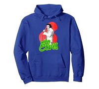 Elvis Presley Official Retro Singing Pullover Hoodie, Unisex für Erwachsene, Königsblau, S
