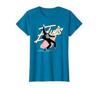 Elvis Presley Offizieller Signature-Tanz T-Shirt, Damen, Saphir, 3XL