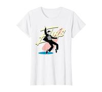 Elvis Presley Offizieller Signature-Tanz T-Shirt, Damen, Weiß, L