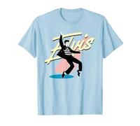 Elvis Presley Offizieller Signature-Tanz T-Shirt, Herren, Himmelblau, XL