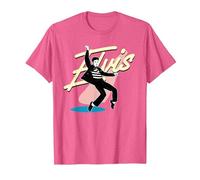 Elvis Presley Offizieller Signature-Tanz T-Shirt, Herren, Rosa Meliert, S