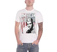 Elvis Presley Offizielles American Legend Herren-T-Shirt, weiß, L