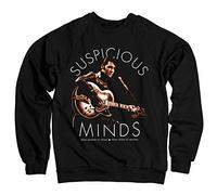 ELVIS PRESLEY Offizielles Lizenzprodukt Suspicious Minds Sweatshirt (Schwarz) XX-Large