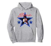 Elvis Presley Star Pullover Hoodie, Unisex für Erwachsene, Grau Meliert, L