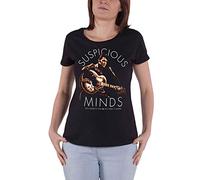 ELVIS PRESLEY T Shirt Suspicious Minds Nue offiziell Damen Skinny Fit