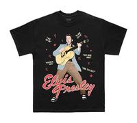 Elvis Presley Unisex-Erwachsene Artist Merch, Schwarz, L
