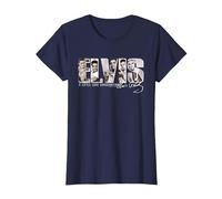 Elvisly Yours Elvis Presley EIN bisschen weniger Unterhaltung T-Shirt, Damen, Marineblau, S