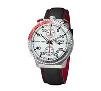 Quarzuhr Rally Timer I, Lederarmband , Elysee , Herren , Schwarz