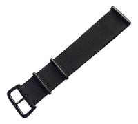Elysee Uhrenarmband - Natoband aus Nylon mit Dornschließe, Schwarz - 22 mm