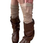 EMA MEGA GROUP Stulpen für Damen in Maillard Style - Stulpen Damen Schwarz, Beinstulpen Damen, Stulpen für Damen, Leg Warmers Damen, Stulpen für Schlittschuhe, Stulpen Beine, Wadenwärmer (Khakifarbe)