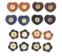 eMagTech 8 Stück Magnetische Druckknöpfe aus Kunstleder für Geldbörsen Magnetische Schnalle Magnetischer Handtaschenverschluss PU-Leder Geldbörsen Druckknöpfe Zubehör für die DIY-Herstellung