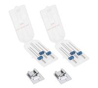 eMagTech Nähfuß-Set für Nähmaschinen, 2 Sets, kompatibel mit Brother, kompatibel mit Janome, kompatibel mit Singer-Nähmaschinen