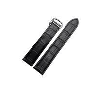 EMAIGlPO 18mm 20mm 22mm Lederarmband passend for Omega/Cartier/Tank Solo Watch Speed Seamaster Bandverschluss Schwarz Braun Armband Armband Gürtel