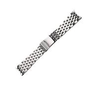 EMAIGlPO 22mm 24mm Poliertes Silber Massiv Edelstahl Uhrenarmband passend for Breitling Uhrenarmband(22mm)