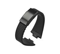 EMAIGlPO Fluorkautschukarmband passend for Tissot PRX Powermatic 11/12 mm Faltschließe FKM Sport Wasserdichtes Schnellverschluss-Uhrenarmband for Männer Frauen(Black black,12mm)
