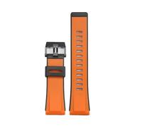 EMAIGlPO Harz-Uhrenarmband passend for PROTREK PRG-600 PRW6600 GA2000 GA2200 Outdoor-Sportuhrarmband(Orange Black)