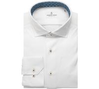 Emanuel Berg 4flex Modern Fit Jerseyhemd weiss, Einfarbig