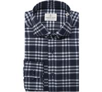 Emanuel Berg Casual Sartorial Modern Fit Flanellhemd marine, Kariert
