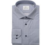Emanuel Berg Sport Luxury Modern Fit Hemd hellblau, Gemustert