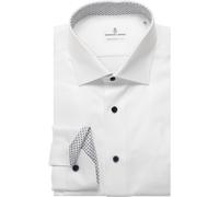 Emanuel Berg Sport Luxury Modern Fit Hemd weiss, Einfarbig