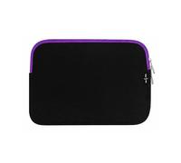 emartbuy Jet Schwarz/Lila Wasserdicht Neopren Soft Zip Case Cover Hülle 11-12.2 Zoll Kompatibel Mit Ausgewählte Geräte Unten Aufgeführt