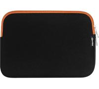 emartbuy Jet Schwarz/Orangefarben Wasserdicht Neopren Soft Zip Case Cover Hülle 11-12.2 Zoll Kompatibel Mit Ausgewählte Geräte Unten Aufgeführt