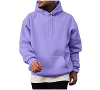 EMATOP Kapuzenpullover Herren Casual Sport Hoodie Langarm Leicht Sweatshirt mit Kapuze Pullover Bequemes Einfarbig Langarmshirt Longpullover 2024 Winter Pulli Oberteile für Männer Outwear
