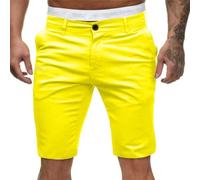 EMATOP Kurze Hosen Herren Sommer Baumwolle Cargo Shorts Casual Sport Chino Hose Leichte Einfarbig Wanderhose Vintage Bermuda Cargohorts mit Taschen Freizeithose Bequem Sporthose Sommerhose