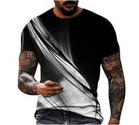 EMATOP T Shirt Herren Sommer Sport Oberteile Casual Rundhals Tunika Tops Vintage Basic Kurzarm Tee Shirts Lustig Neuartiger Druck Sporthemd Schnell Trocknende Sportshirt Regular Fit Laufshirt