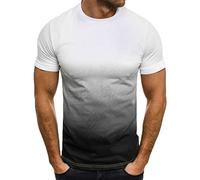 EMATOP T Shirt Herren Sommer Sport Oberteile Casual Rundhals Tunika Tops Vintage Basic Kurzarm Tee Shirts Lustig Neuartiger Druck Sporthemd Schnell Trocknende Sportshirt Regular Fit Laufshirt