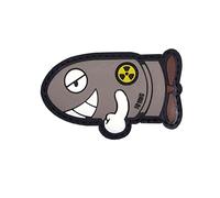 Emblem 3D Patch Funny Torpedo grau