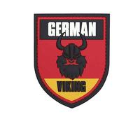 Emblem 3D Patch German Viking Farbe: Schwarz-Rot-Gold