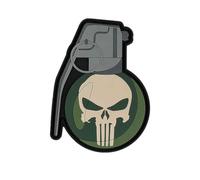 Emblem 3D Patch Handgranate Totenkopf