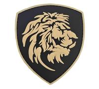 Emblem 3D Patch Löwe, Farbe: Orange