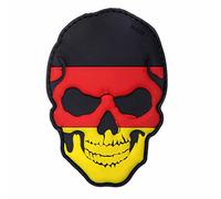 Emblem 3D Patch Skull Totenkopf Deutschland BRD schwarz-rot-gold 5 x 9 cm Abzeichen