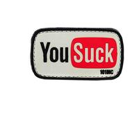 Emblem 3D Patch YOU SUCK weiß/schw.