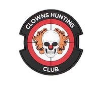 Emblem 3D Rubber Patch Clowns Hunting Club rot #3115