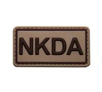 Emblem 3D Rubber Patch NKDA khaki/braun