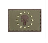 Emblem 3D Rubber Patch Punisher EU grün