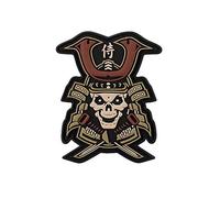 Emblem 3D Rubber Patch Samurai Skull multi