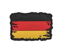 Emblem 3D Rubber Patch Vintage Flagge 5 x 7,8 cm Abzeichen Deutschland