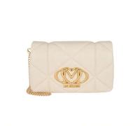 Embossed Quilt Mini Women's Crossbody Wallet Beige