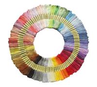 embroidery thread 12/24/36/50 Kreuzstich-Baumwoll-Stickgarn, Zahnseide, Nähstränge, Basteln, Kreuzstich nicht wiederholen für Stickereien Enthusiasten und Anfänger(12 Color no repeat)