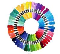 embroidery thread 50 Farben Fäden Kreuzstichfaden DIY Stricken Zuhause Handgemachte Zahnseide Nähen Stränge Handwerk Gestrickter Stickfaden für Stickereien Enthusiasten und Anfänger(36 colors Random)