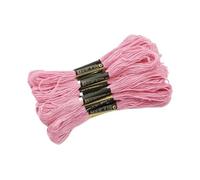 embroidery thread Fadenseide, 7,5 m, Seidenfaden, Nähstränge, Stich, Baumwolle, Kreuz-Set, Stricken, Stickerei, Nähzubehör für Stickereien Enthusiasten und Anfänger(Pink 10pcs)