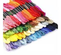 embroidery thread Kreuzstich-Stickgarn, Zweig, 50 Farben, Stickgarn, Polyester-Baumwollgarn, Sticklinie für Stickereien Enthusiasten und Anfänger