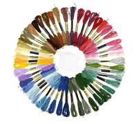 embroidery thread Sticktwist, 50 Stränge, Regenbogenfarben, Stickgarn, Kreuzstichtwist für Stickereien Enthusiasten und Anfänger